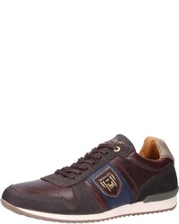 dunkelbraune niedrige Sneakers von Pantofola D'oro