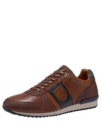 dunkelbraune niedrige Sneakers von Pantofola D'oro