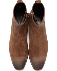 dunkelbraune Nubuk Chelsea Boots von Haider Ackermann