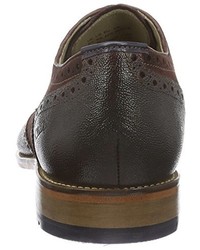 dunkelbraune Oxford Schuhe von Clarks