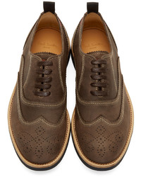 dunkelbraune Oxford Schuhe von Paul Smith