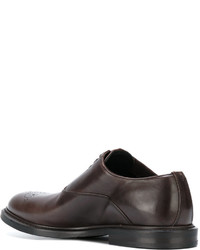 dunkelbraune Oxford Schuhe von Dolce & Gabbana