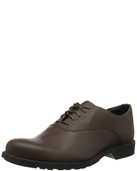 dunkelbraune Oxford Schuhe von Timberland