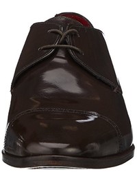 dunkelbraune Oxford Schuhe von Versace