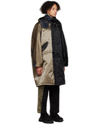 dunkelbraune Regenjacke von Feng Chen Wang