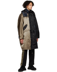 dunkelbraune Regenjacke von Feng Chen Wang