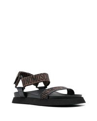 dunkelbraune Sandalen von Moschino