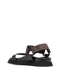 dunkelbraune Sandalen von Moschino