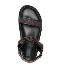 dunkelbraune Sandalen von Moschino