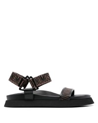 dunkelbraune Sandalen von Moschino
