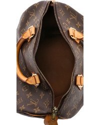 dunkelbraune Satchel-Tasche aus Leder von Louis Vuitton