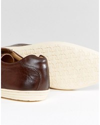 dunkelbraune Schuhe aus Leder von Base London