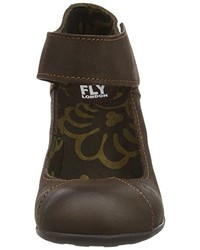 dunkelbraune Schuhe von Fly London