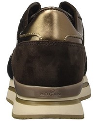 dunkelbraune Schuhe von Hogan