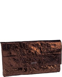 dunkelbraune Segeltuch Clutch von Joop!