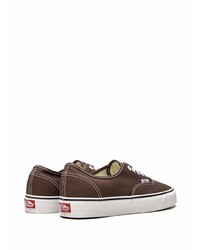 dunkelbraune Segeltuch niedrige Sneakers von Vans