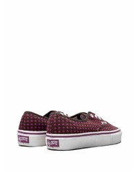 dunkelbraune Segeltuch niedrige Sneakers von Vans