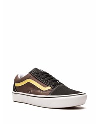 dunkelbraune Segeltuch niedrige Sneakers von Vans