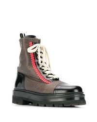 dunkelbraune Segeltucharbeitsstiefel von Bally