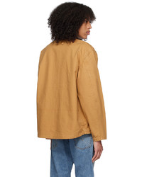 dunkelbraune Shirtjacke aus Nylon von Levi's