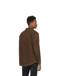 dunkelbraune Shirtjacke von Fear Of God