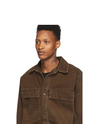 dunkelbraune Shirtjacke von Fear Of God