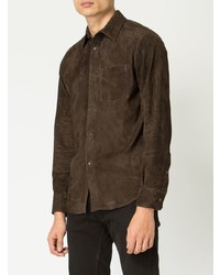 dunkelbraune Shirtjacke von Ajmone