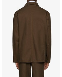 dunkelbraune Shirtjacke von Gucci