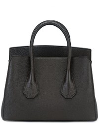 dunkelbraune Shopper Tasche aus Leder von Bally