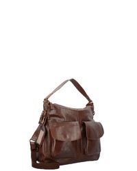 dunkelbraune Shopper Tasche aus Leder von Billy The Kid