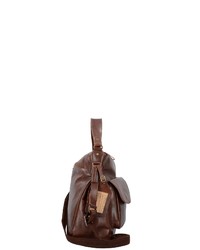 dunkelbraune Shopper Tasche aus Leder von Billy The Kid