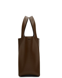 dunkelbraune Shopper Tasche aus Leder von Stella McCartney