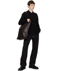dunkelbraune Shopper Tasche aus Leder von Marsèll