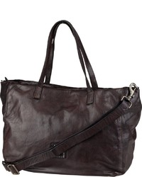 dunkelbraune Shopper Tasche aus Leder von Campomaggi