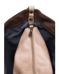 dunkelbraune Shopper Tasche aus Leder von EMILY & NOAH