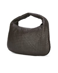 dunkelbraune Shopper Tasche aus Leder von Bottega Veneta