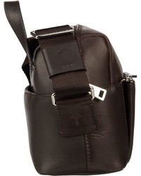 dunkelbraune Shopper Tasche aus Leder von Joop!