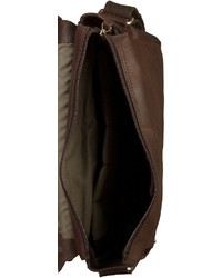 dunkelbraune Shopper Tasche aus Leder von Jost