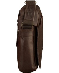 dunkelbraune Shopper Tasche aus Leder von Jost