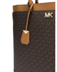 dunkelbraune Shopper Tasche aus Leder von MICHAEL Michael Kors