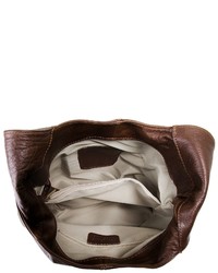 dunkelbraune Shopper Tasche aus Leder von Piké