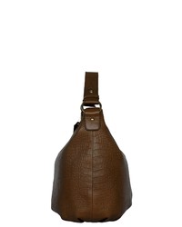 dunkelbraune Shopper Tasche aus Leder von POON Switzerland