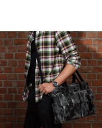 dunkelbraune Shopper Tasche aus Leder von SID & VAIN