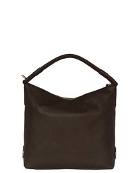 dunkelbraune Shopper Tasche aus Leder von SILVIO TOSSI