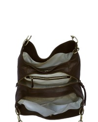 dunkelbraune Shopper Tasche aus Leder von SILVIO TOSSI