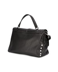 dunkelbraune Shopper Tasche aus Leder von Zanellato