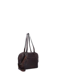 dunkelbraune Shopper Tasche aus Leder von Spikes & Sparrow
