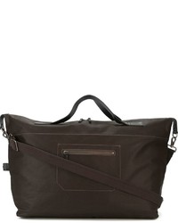 dunkelbraune Shopper Tasche aus Segeltuch von Ally Capellino