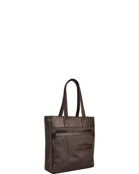 dunkelbraune Shopper Tasche aus Segeltuch von RONCATO