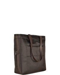 dunkelbraune Shopper Tasche aus Segeltuch von RONCATO